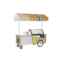 Prosky Composite Board semi-automatique Chariot de gelato avec roues 